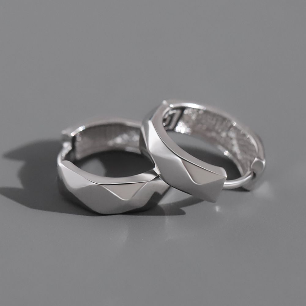 Индивидуальные модные геометрические серьги для мальчиков в Корейском стиле для мужчин, серьги-кольца, круглые серьги, модные ювелирные изделия из сплава