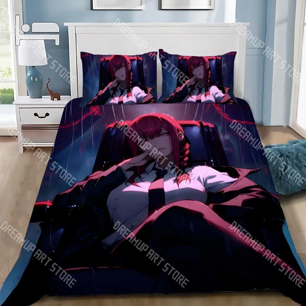 3D Print Chainsaw Man Anime Bedding Set Twin Queen King Full Size Duvet Cover Pillowcase Bed boys girls Adult Home Textiles
