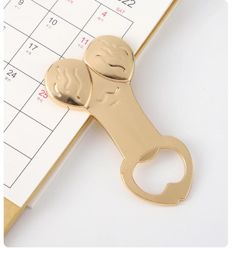 Alloy Funny Penis Beer Opener Bridal Shower Wedding Drink Lid Remover Bottle Openers Hen Night Favor Bachelorette Party Gift