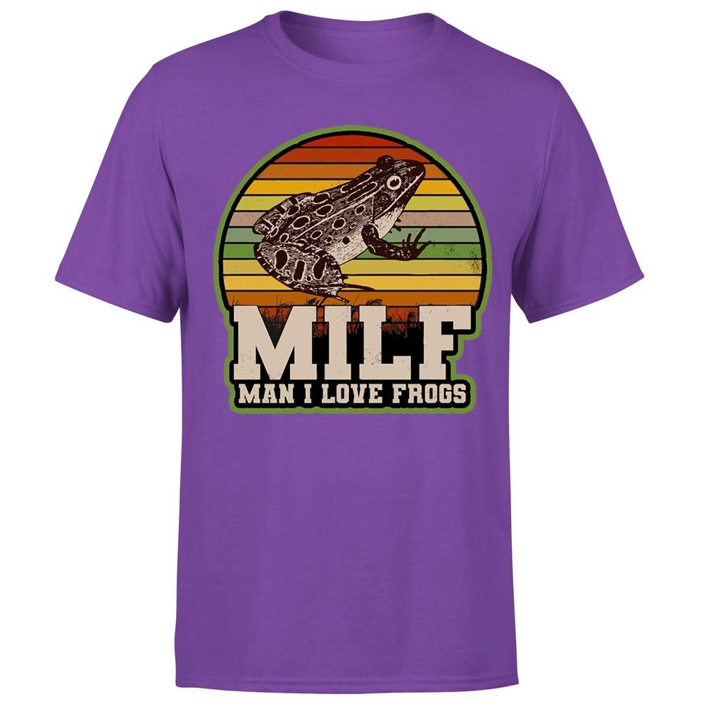Amphibian Vintage Milf Unisex I Love Frogs Unisexs TshirtP1OrA