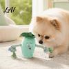 Dog Chew Toy Stuffed Vegetable Toy Interactive Squeaky Plush Carrot Eggplant Dental Cleaning Green Pepper with Rope Arm for Tug-of-war Small