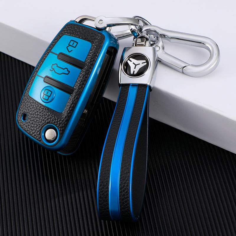 ТПУ кожаный чехол для дистанционного ключа автомобиля, защитный чехол для ключей для A3 8P A4 B7 B8 B5 B9 B6 A1 A5 Q7 Q5 A6 4F C6 C5 C7 C4 TT Q3 S3 A7 A8 C4 8N 8V 8L
