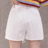 Women's High Waist Linen Loose Casual Thin Wide Leg Linen Shorts