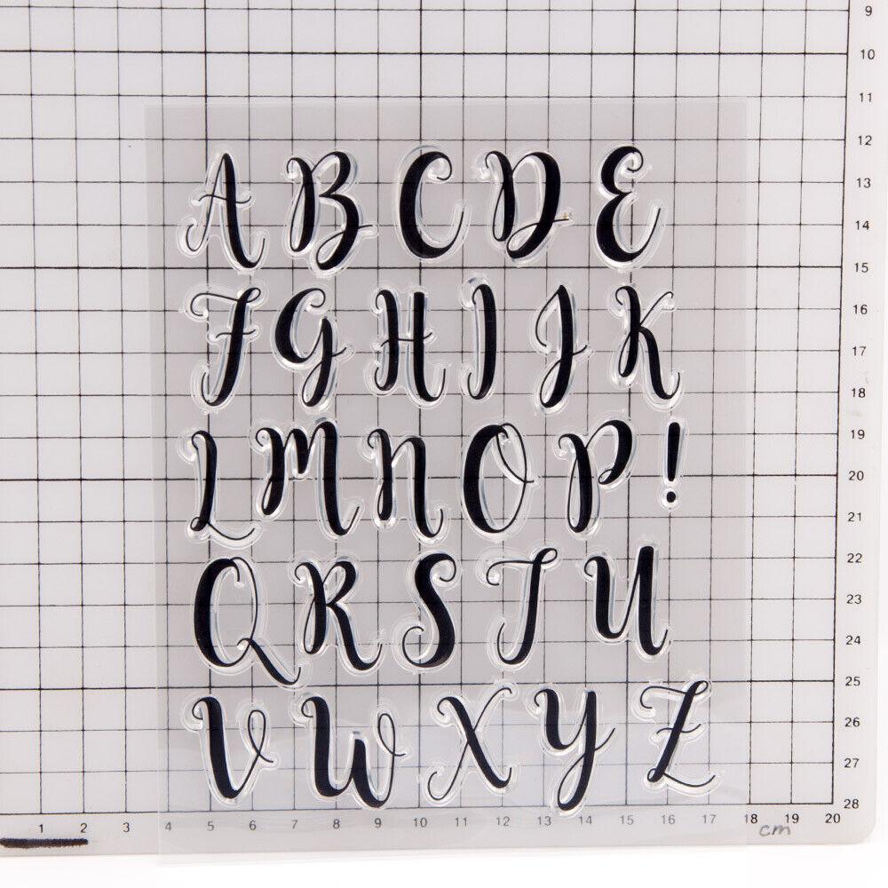 Прозрачные силиконовые прозрачные штампы с буквами алфавита ABC для печати, сделай сам, скрапбукинг, альбом, декор для карт, слово Capital