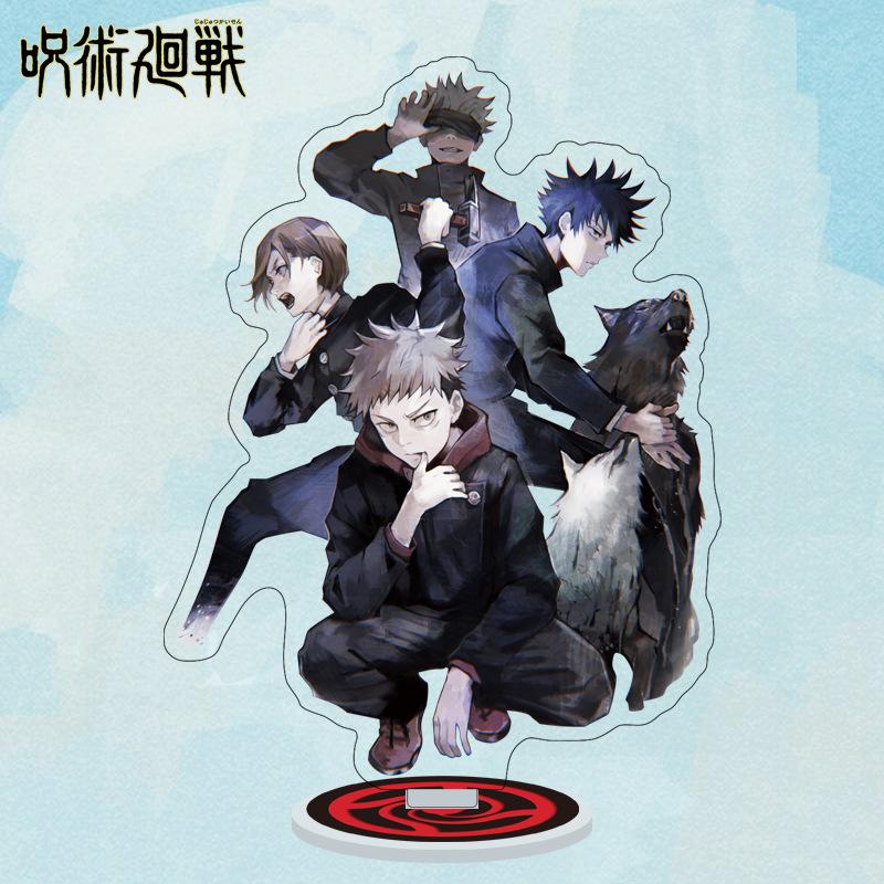 Мультяшные аниме фигурки Jujutsu Kaisen Акриловая подставка Манга Фигурки Годжо Сатору Гаражные наборы GK Украшения Декорация Игрушка