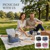 Large Insulated Lunch Bag Oxford Cloth Detachable Thermal Tote For Office Travel Picnic Portable Heat Cold Retention Storage Bag