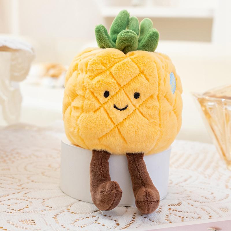 Fruits Plush Toy Dragon Fruit Pear Apple Strawberry Orange Avocado Kiwi Pineapple Durian Soft Stuffed Plush Toys Birthday Gift