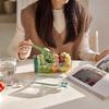 New Salad Pod with Sauce Dressing Container, Vertical Layering Salad Pod with Built-in Bowl, Portable Leakproof All-in-One Salad Lunch Box