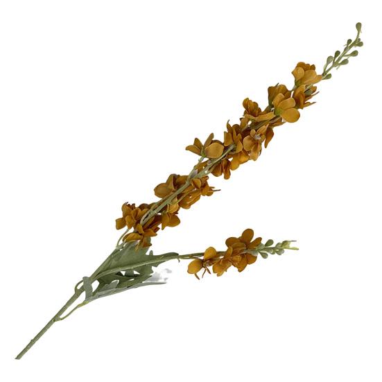 Simulated Hyacinth Silk Delphinium Flowers Realistic Texture Iron Wire Stems Fake Flower