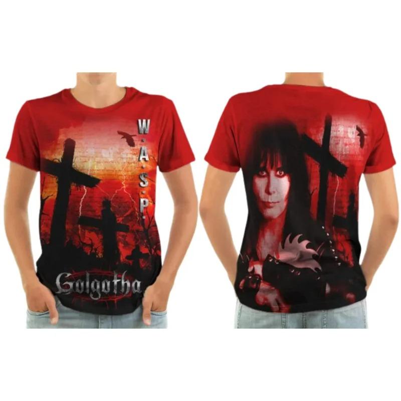 W.A.S.P Рок-футболки 3D-печать Уличная мода Мужчины Женщины Мода Короткий рукав Хип-хоп Футболка Детские Футболки Топы Мужская Одежда