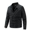 Men Winter Warm Motor Windbreaker Grid Jacket Coat Men Autumn Casual Outwear Slim Thick Jackets Men Parkas Coat
