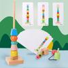 Children's Rainbow Rope Beading Game Stacking Sorting Box Pairing Splicing Cognitive Enlightenment Wooden Educational Toys