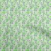 Georgette Viscose Light Green Fabric Florals Fabric For Sewing Printed Craft Fabric By The Yard 42 Inch