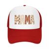 Mama Faith Pattern Mix Lettering Mesh Baseball Cap Casual Hat Outdoor  For Womens Unisex FeUnisex