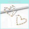 Trendy Multicolor Heart Drop Earrings For Women Stylish Alloy Geometric Jewelry