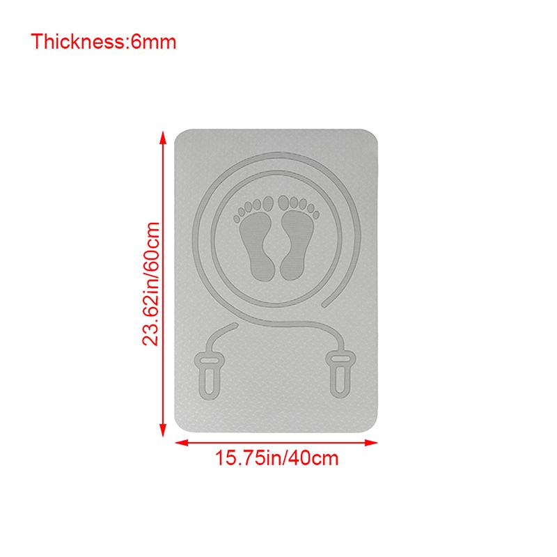 Коврик для скакалки 6 мм, противошумный коврик для скакалки, напольные коврики для упражнений, амортизирующий коврик для йоги, коврик для скакалки из TPE, фитнес-пад