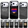 Чехол для телефона с флагом Армении для iPhone 17 16 15 14 13 Pro Max Задняя крышка для 12 11 Pro Coque