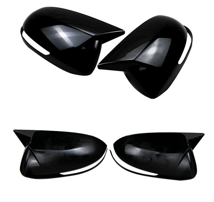 Kia K2 (11-15) Exterior Mod Kit: Horn Rearview Mirror with Light & Reverse Housing