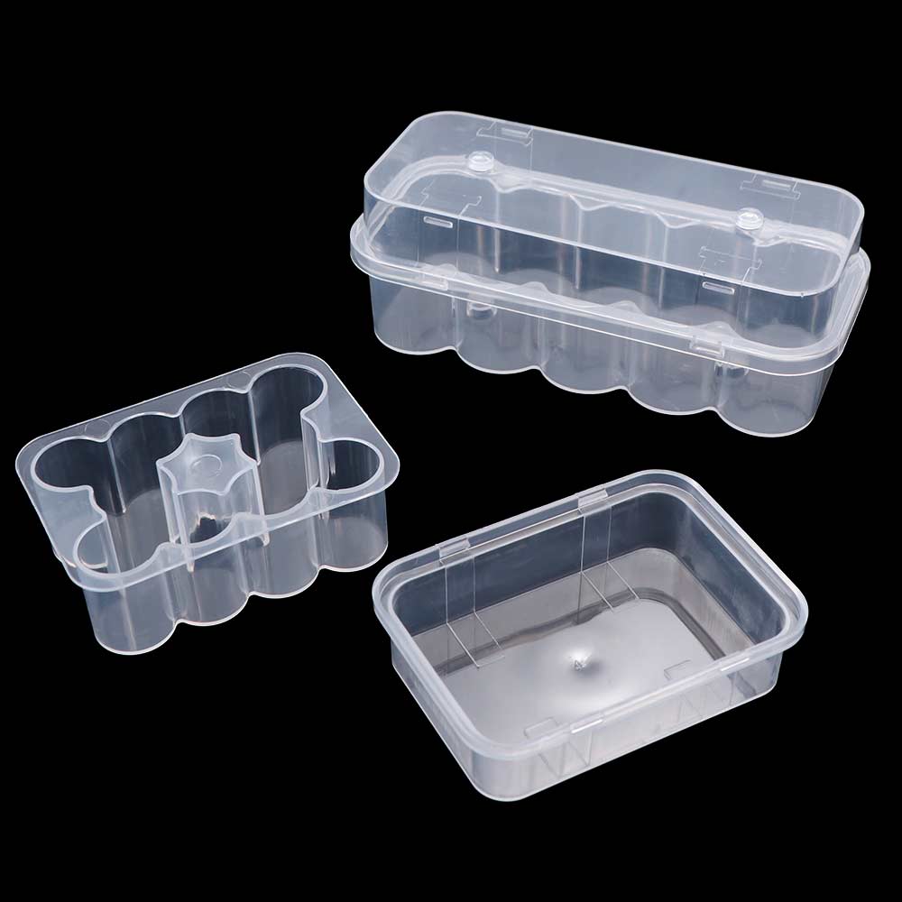 Transparent Peptide Protector Box 10-Slot Clear Vial Box Refrigerator Organizer