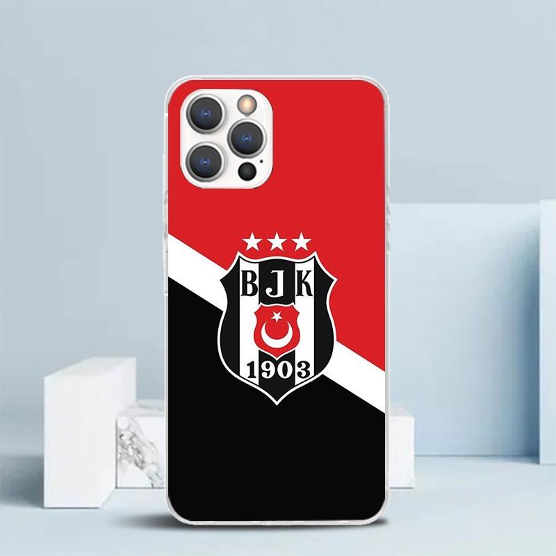 B-Besiktas B-BJK Мягкий Чехол для iPhone 16 17 Air 15 14 Pro Max 16E Чехол для Телефона 13 Mini 12 11 7 SE 8 Чехлы с Рисунком Fit 16 17