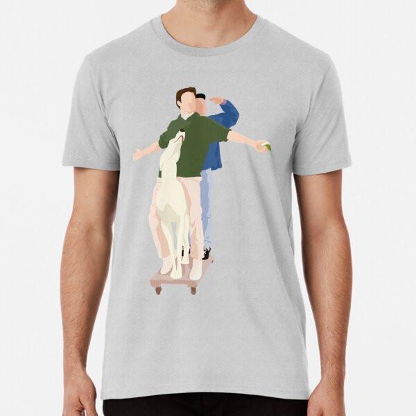 Chandler and Joey Dog Ride Classic T-Shirt P S To 5XL Made In the AU/USA T-Shirt