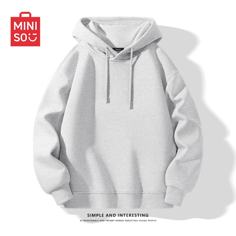 MINISO Мужская толстовка с капюшоном свободного кроя