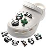 11Pcs Super Cute Panda Series PVC Shoe Charms for Shoe Decoration