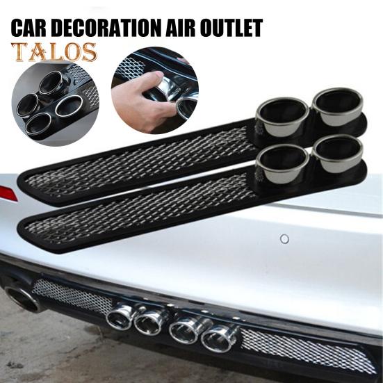 Cemoon 1 пара автомобильных декоративных выхлопных газов, универсальные практичные автомобильные аксессуары, прочные накладные наклейки на выхлопную трубу для автомобиля, грузовика, автомобиля