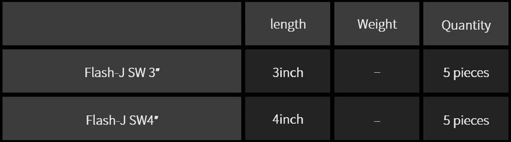 Fish Arrow Soft Lure Flash J SW 4 Inch 5 Piece Per Pack #100 (9655)