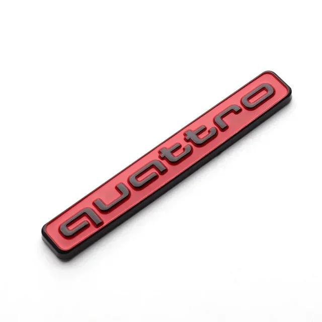ABS Car Rear Tail Trunk Emblem Fender Side Sticker for f2 Quattro A5 B7 Q7 A3 A4 B8 A6 TT R8 A8 A7 Q5 Q3 C7 S3 A1 B5 Q2 Sport