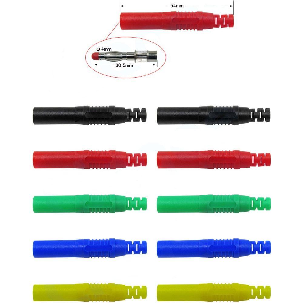 Safe DIY Electrical Connector 4mm Banana Plug Copper Banana Plug Female Socket Extension