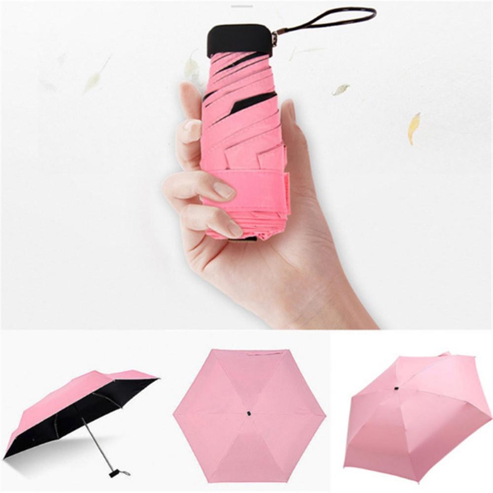 Мини-карманный зонт, прозрачный мужской зонт, ветрозащитный складной зонт, женский компактный зонт от дождя