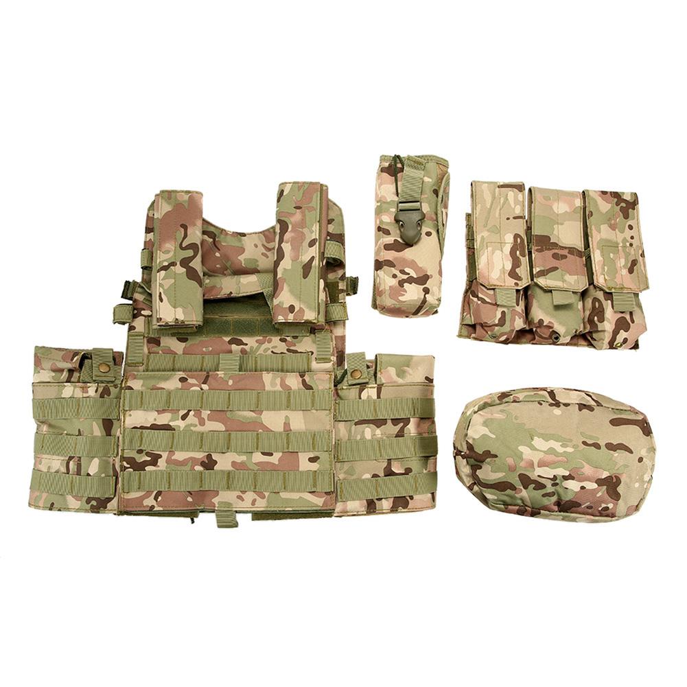 Outdoor Load Carrier Vest With Hydration Pocket Multi-functional Adjustable Training Cs Modular Vest