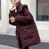 Модное зимнее пальто женское длинное парки с капюшоном свободное толстое теплое женские куртки