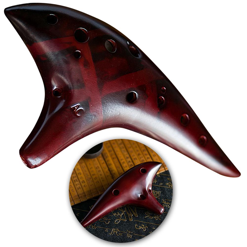 12 Hole Professional Ocarina Stable Intonation Alto C Tone with Protective Bag Instrument for Music Lover Beginner