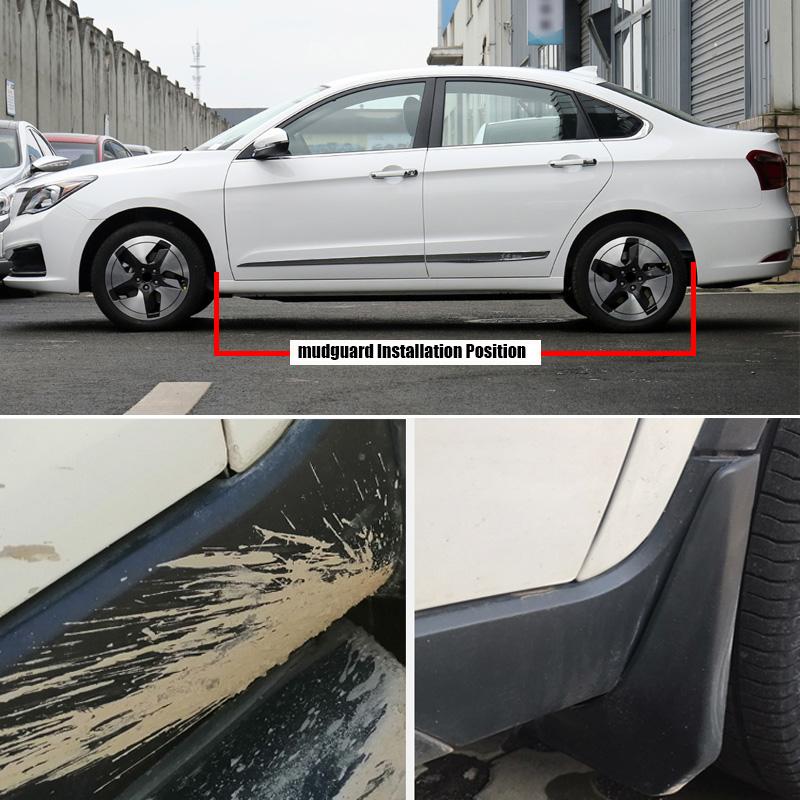 TONLINKER Car Mudguard For Dongfeng Aeolus E70 2018 Mudguards Splash Guards Front Rear Fender Mudflaps