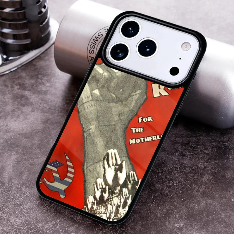 Vintage USSR CCCP Phone Case For iPhone 17,16e,15,14,13,12,11,Mini,Pro,MAX soft Silicone Cover