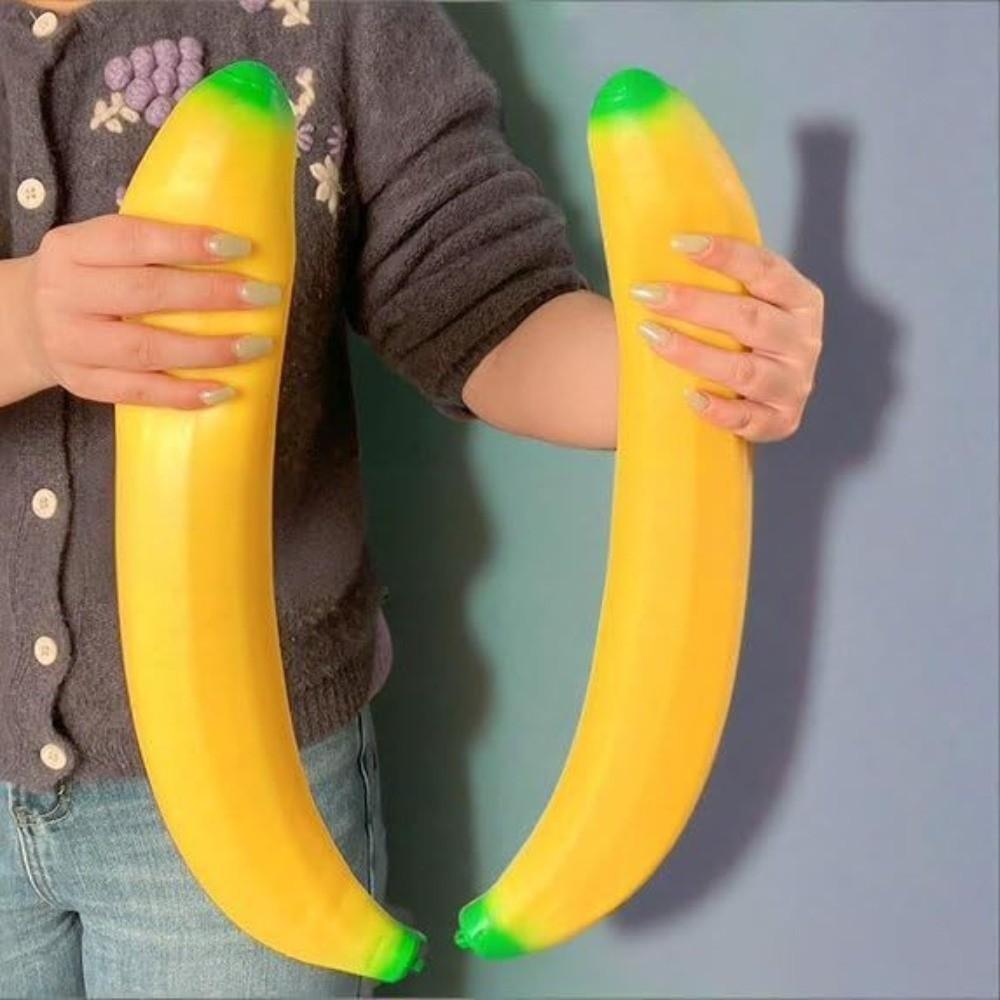 Simulation Jumbo Squishy Banana Slow Rising Giant Squeezing Stress Ball for Birthday Party Favors