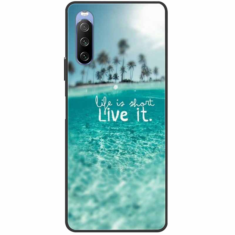 Мягкий чехол для Sony Xperia 10 III Case 5 III Мягкий силиконовый Черные чехлы для Sony Xperia 1 III / Xperia1 XZ4 Чехлы Крутой Мрамор