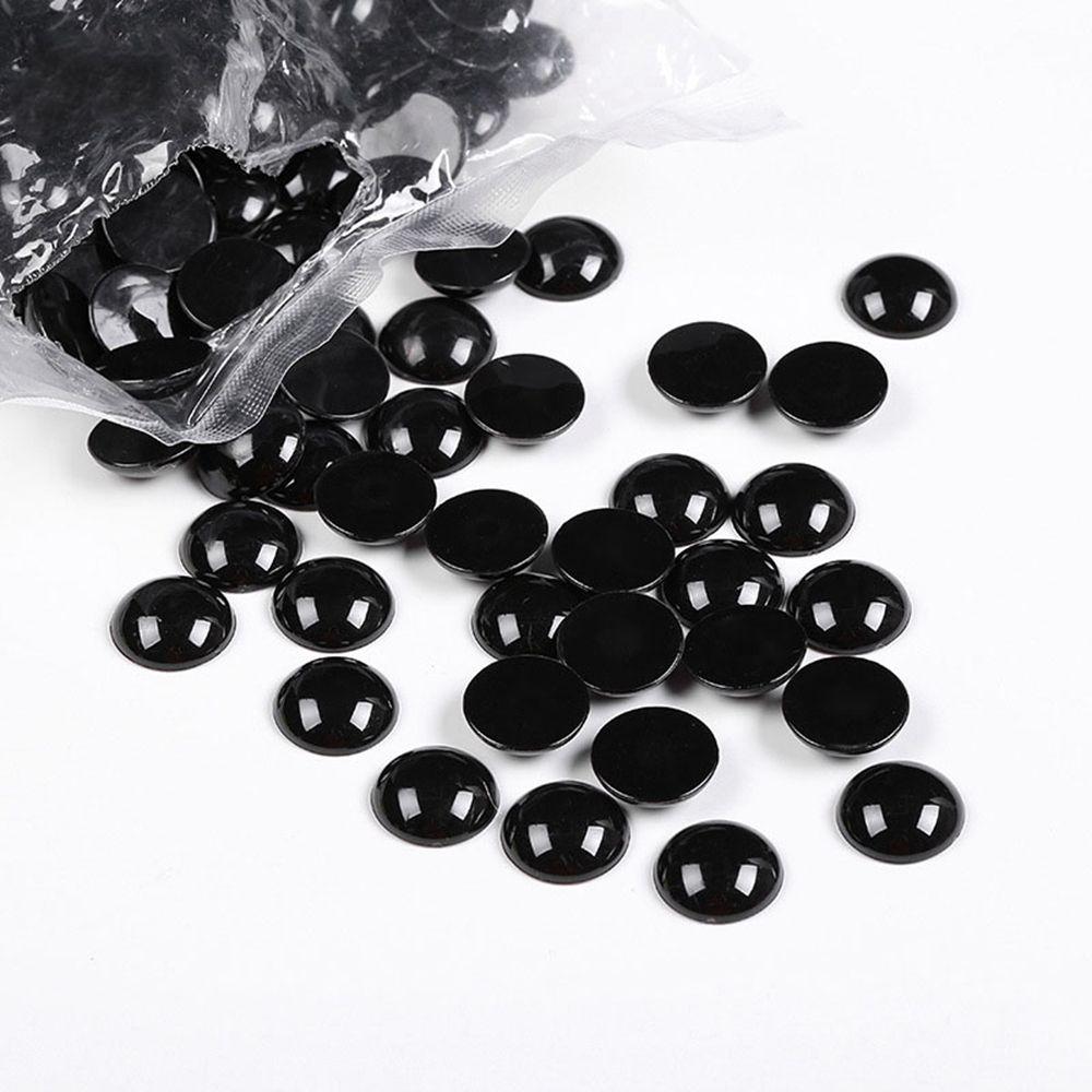 100pcs DIY Crafts Plastic Plush Toy Black Safety Eyes Dolls Accessories Animals Puppets Making Bears Needle Felting
