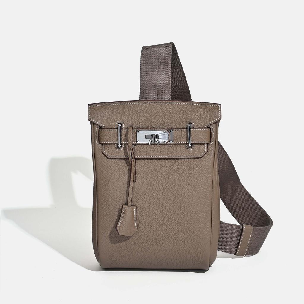 Первый слой коровьей кожи 2025 Новый стиль Унисекс Сумка через плечо Большая вместимость Натуральная кожа Мягкая сумка Модная Универсальная Женская сумка