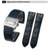 Для Cartier Santos 100 Мужские Женские Santos Клеевая Голова Ремень Складной Ремешок для Часов Настоящий Ремешок 23мм 20мм