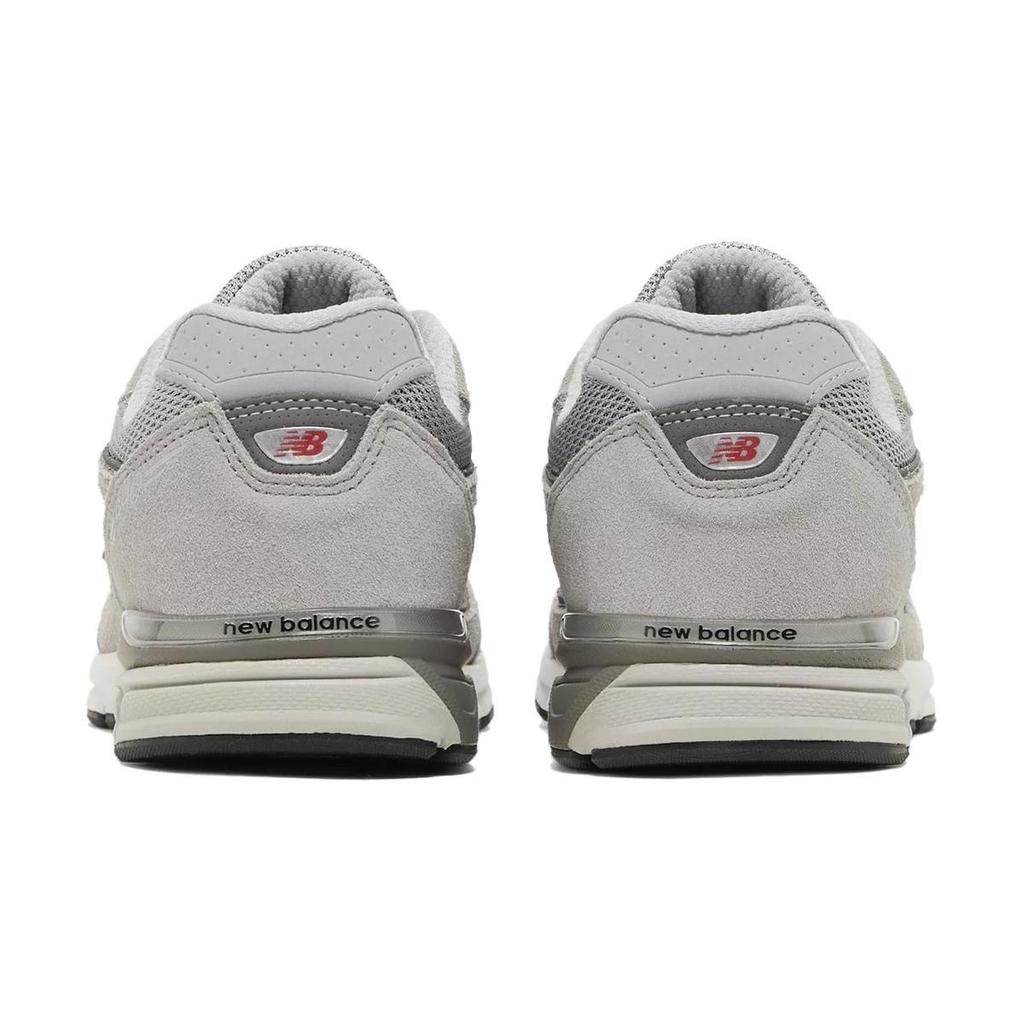 New Balance NB 990 V4 Низкие детские беговые кроссовки Серые с люрексом GC990GR4