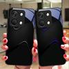 Простой и большой для OnePlus Nord 3 5 6T 7 Pro 8 12 10T Reno8 Lite 5G 10R Nord N30 Чехол для телефона из закаленного стекла с твердой оболочкой Черный