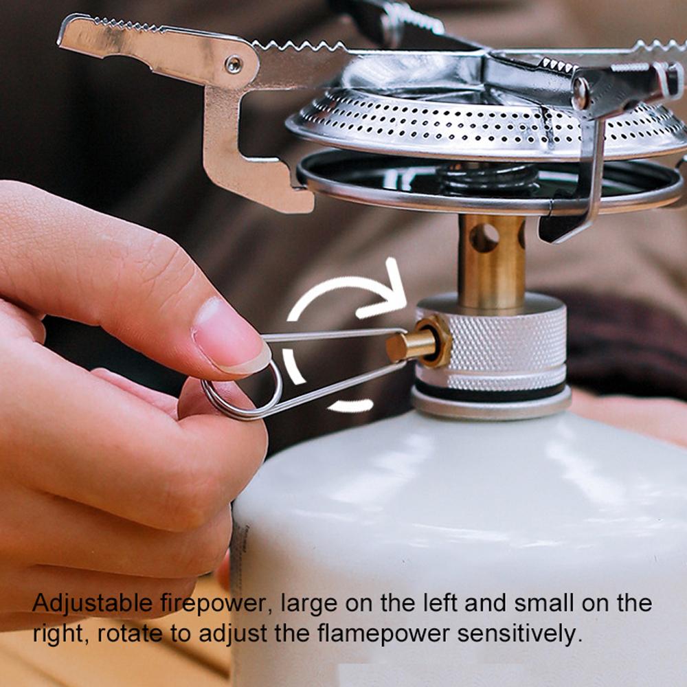 Насадки для печей для кемпинга и пикника на открытом воздухе, складные насадки для газовых плит, регулируемая огневая мощь, печь