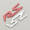 3D Metal RS Logo Car Rear Trunk Front Grille Emblem Badge Sticker Decal for Renault Megane Laguna KYUKF66 Duster Captur Fluence Espace