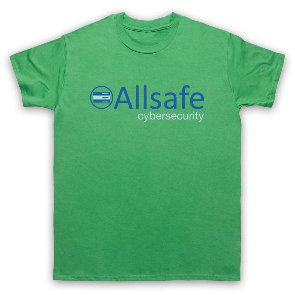 ALLSAFE CYBERSECURITY UNOFFICIAL MR. ROBOT CYBER CRIME MENS & WOMENS T-SHIRT Graphic Short Sleeve Shirt Unisex Men Women Summer
