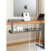 Under Desk Cable Management Tray,Extendable Sturdy Steel Under Desk Cord Hider Raceway,Power Strip Cord Holder Wire Management