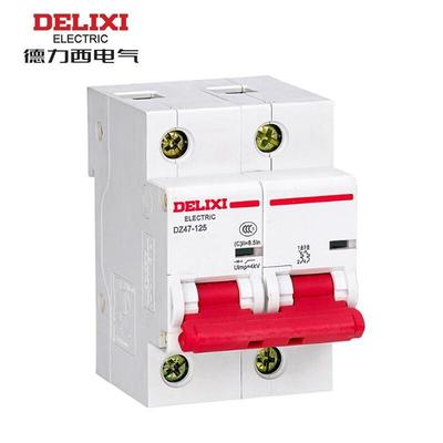Миниатюрный автоматический выключатель DELIXI DZ47-125 2P