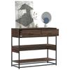 VidaXL Console Table Brown Oak 90x35x80 Cm Engineered Wood, Sofa End Table, Hallway Table, Behind the Table 849183